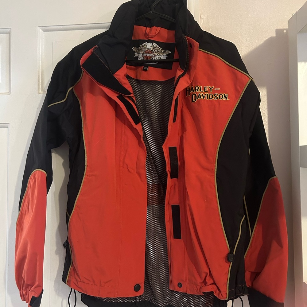 Harley-Davidson Bold Orange and Black Riding Jacket